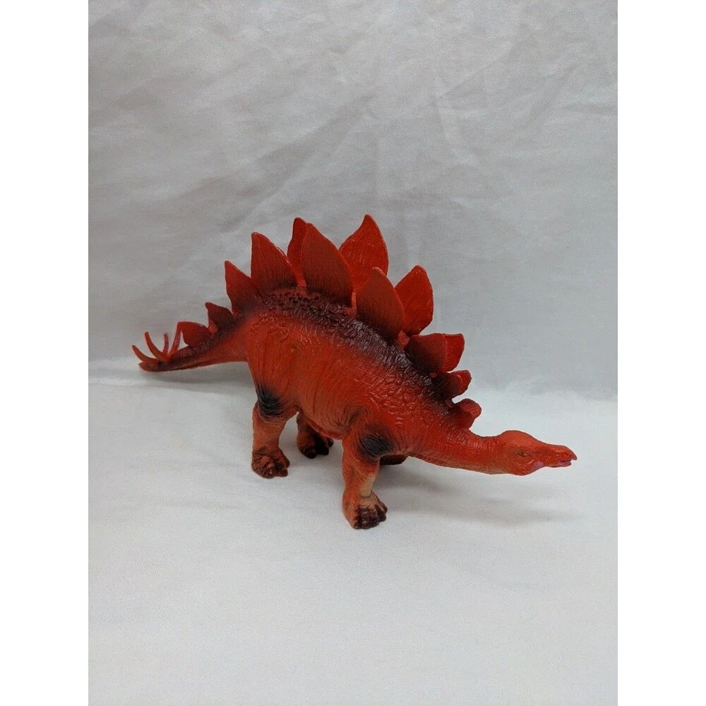 Lot Of (7) Dinosaur Toys Trex Stegasaurs Triceratops